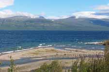 Laponie, Su&egrave;de, lac Torniojarvi, paysage