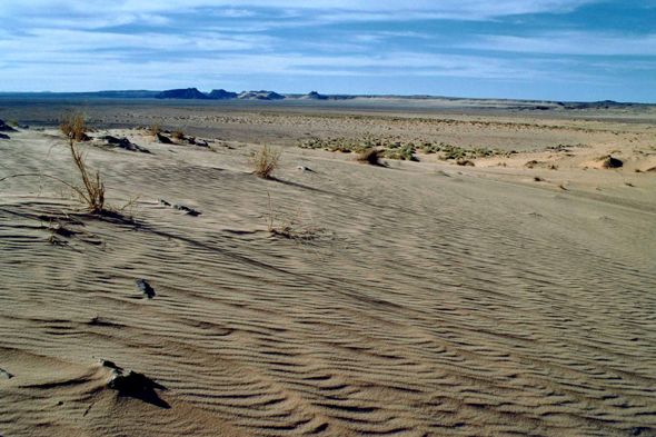 Vue de l'Erg Admer dans le Sahara
