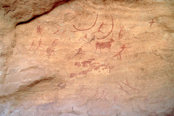 Peintures rupestres, Jabaren, Algérie