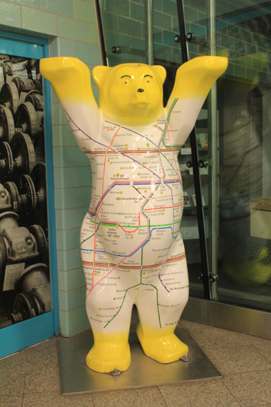 L'ours de Berlin dans le métro