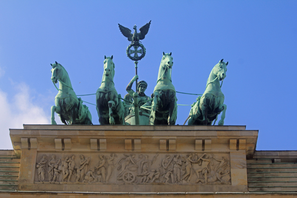 Le quadrige de la Porte de Brandebourg à Berlin