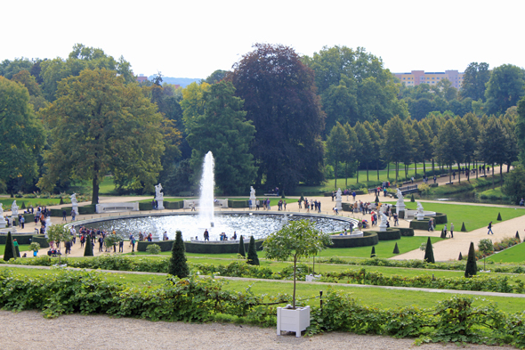 Le vaste parc du Palais du Sanssouci à Potsdam