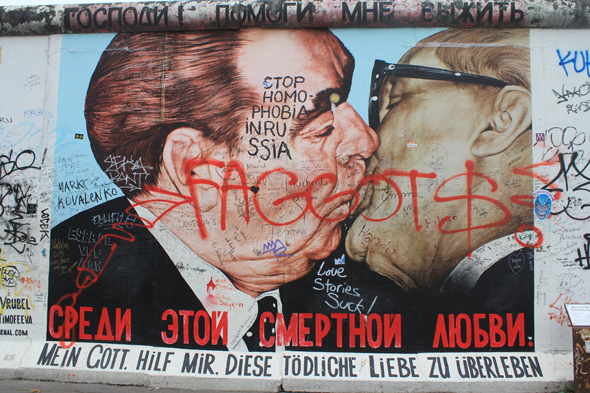 Berlin, mur, East Side Gallery, Dimitrij Vrubel