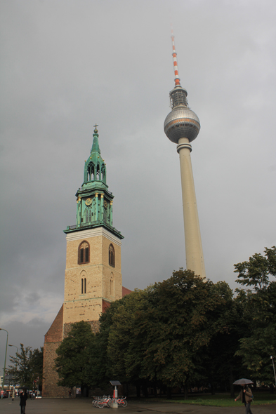 Berlin, Marienkirche, nuit