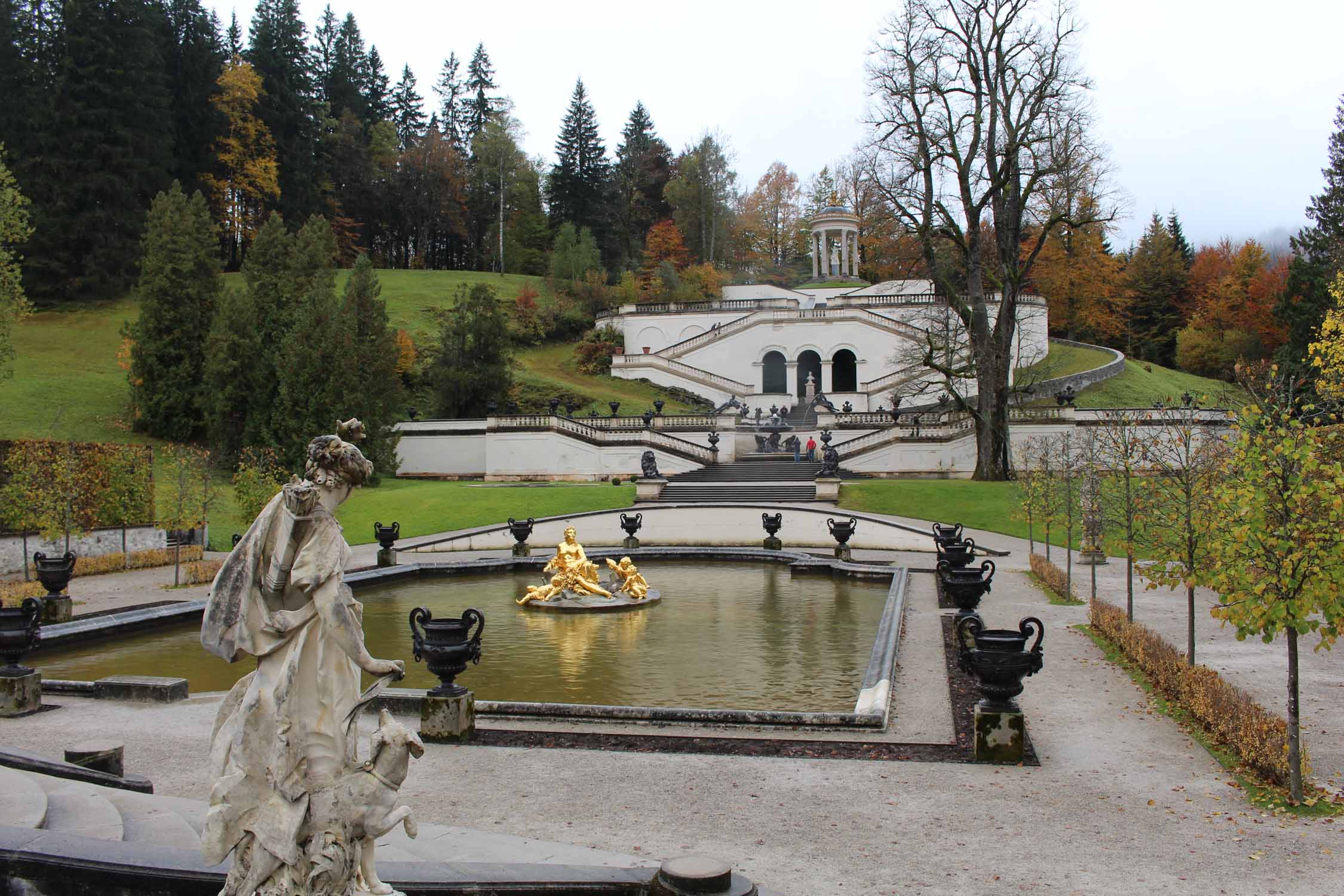 Château de Linderhof, bassins