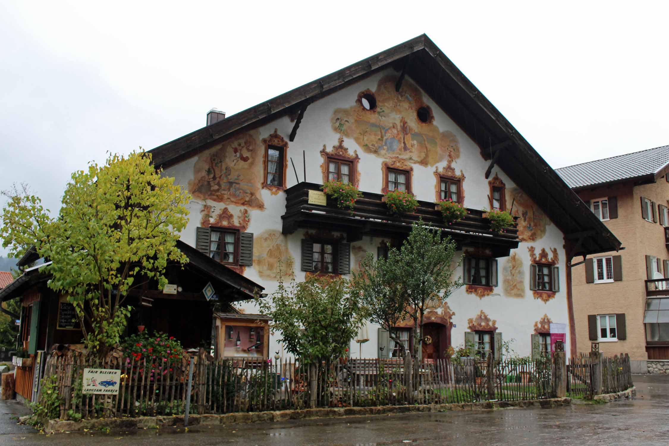 Oberammergau, façade peinte