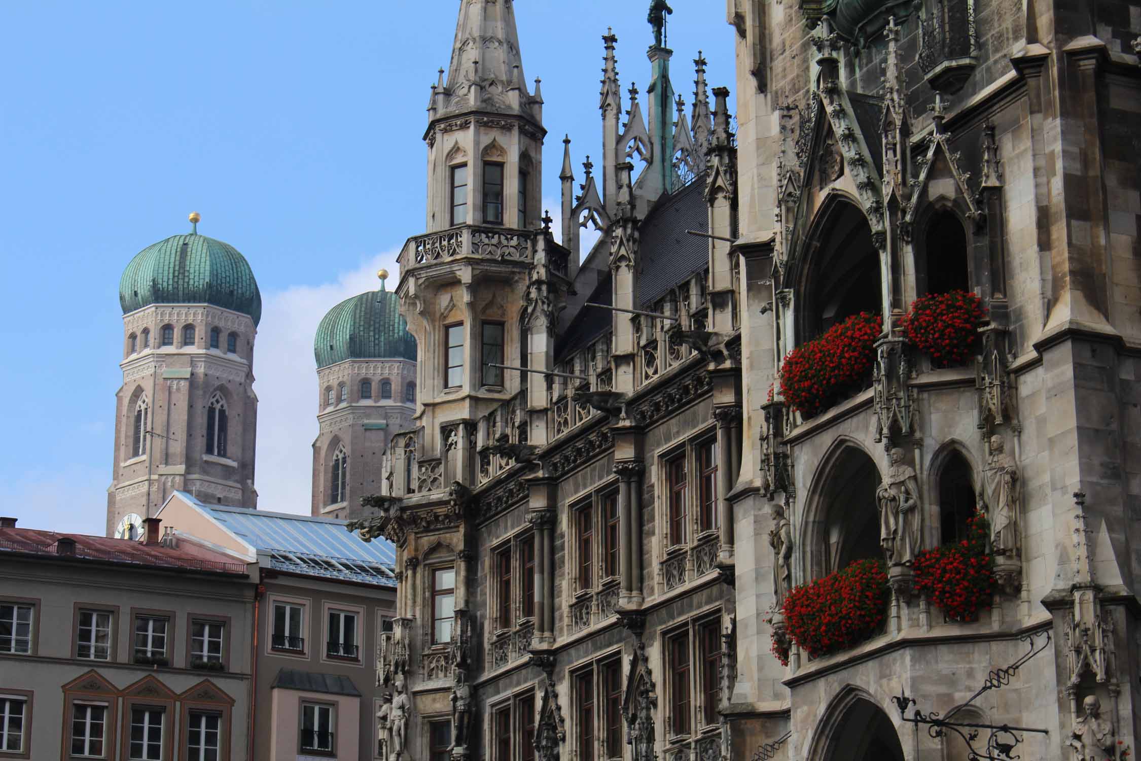 Détail de l'Hôtel de ville de Munich