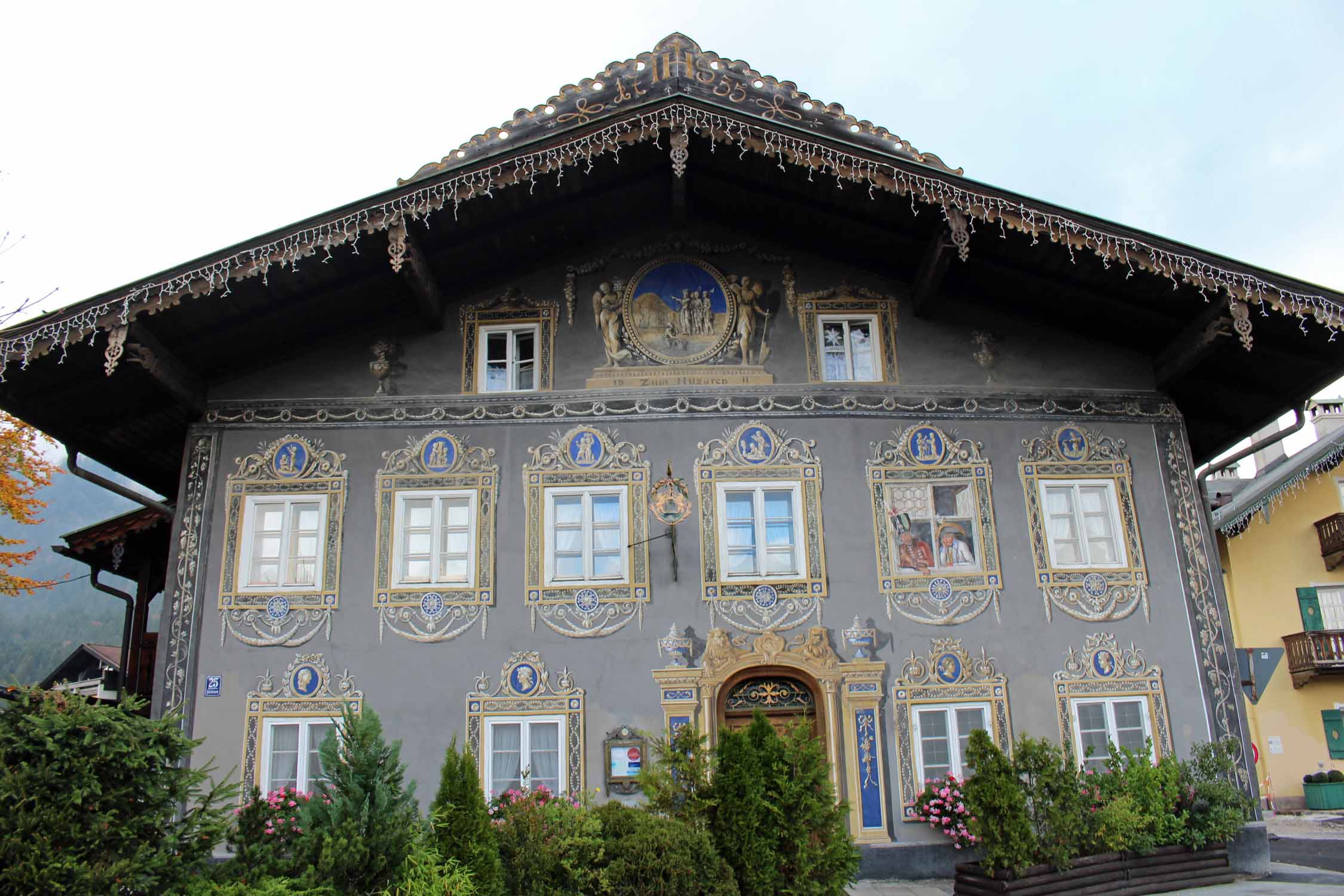 Garmisch-Partenkirchen, façade décorée, Franzosenhaus
