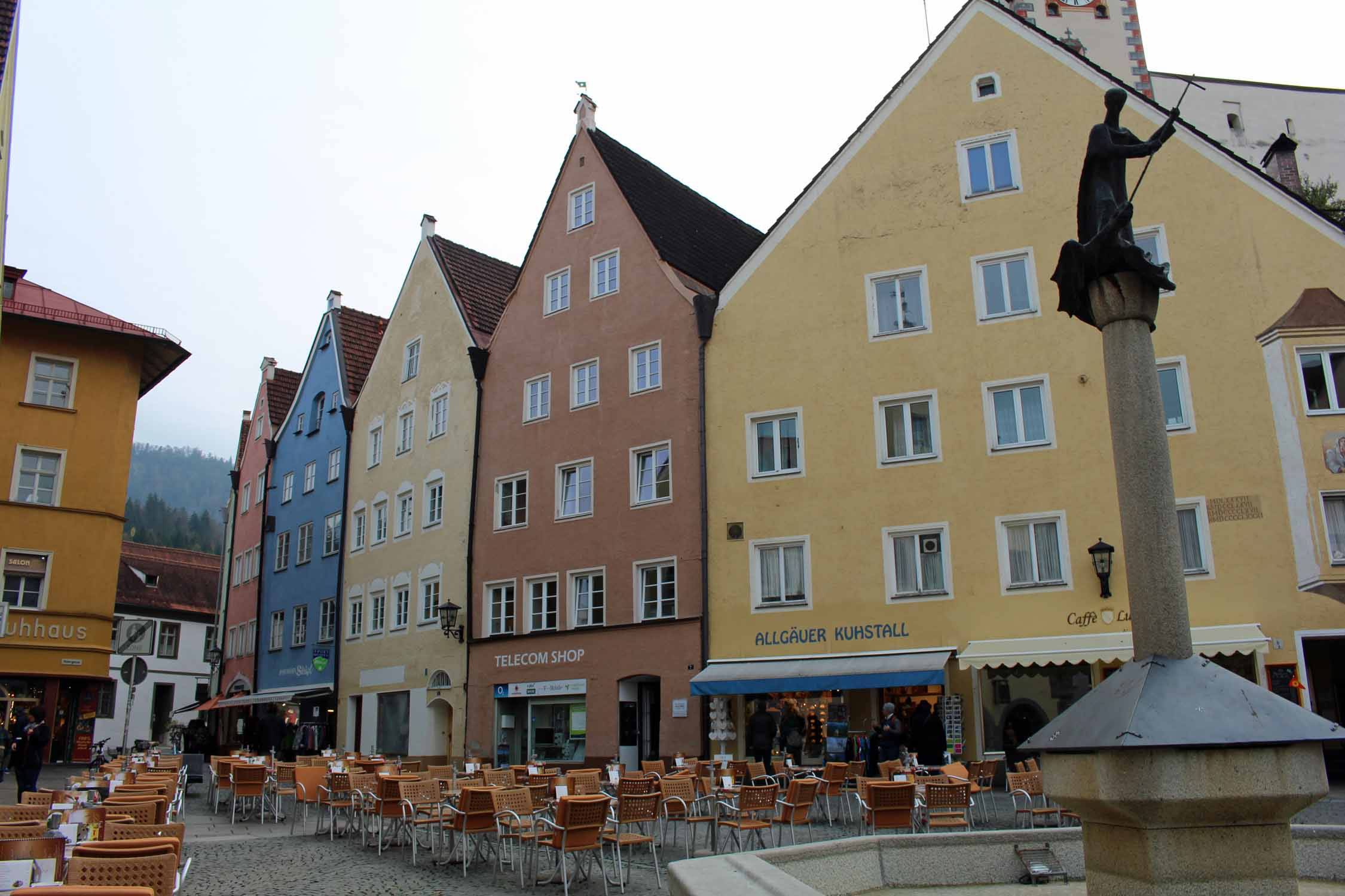 Füssen, maisons colorées