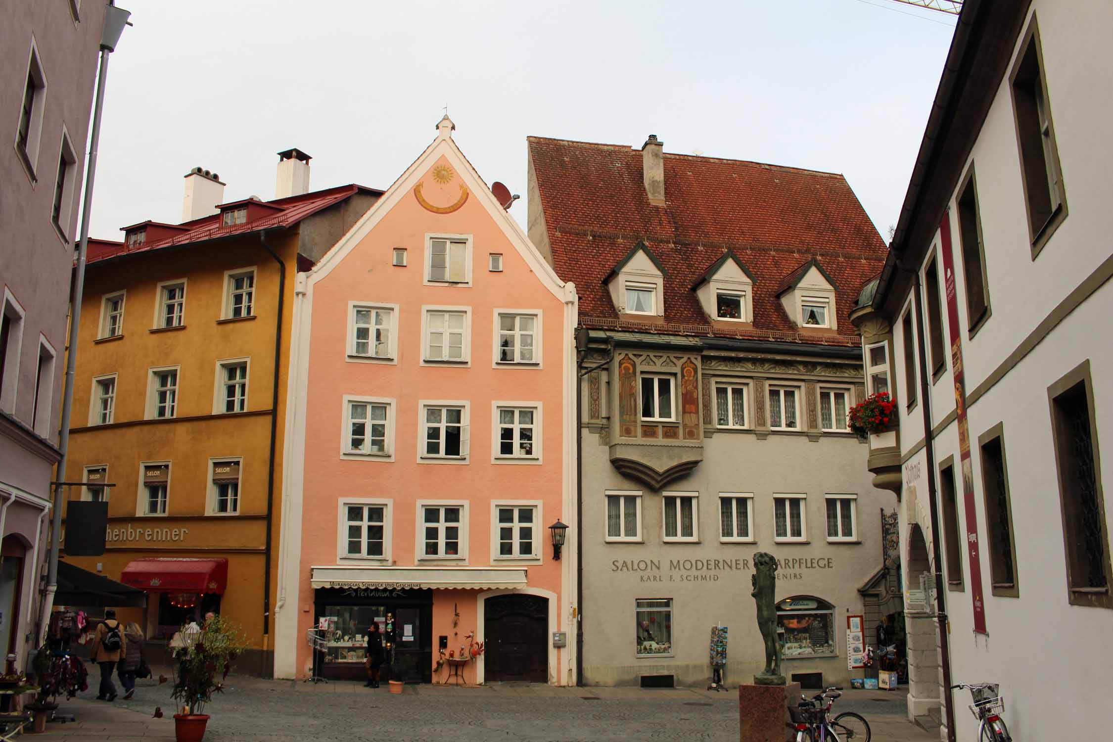 Füssen, Bavière, maisons colorées