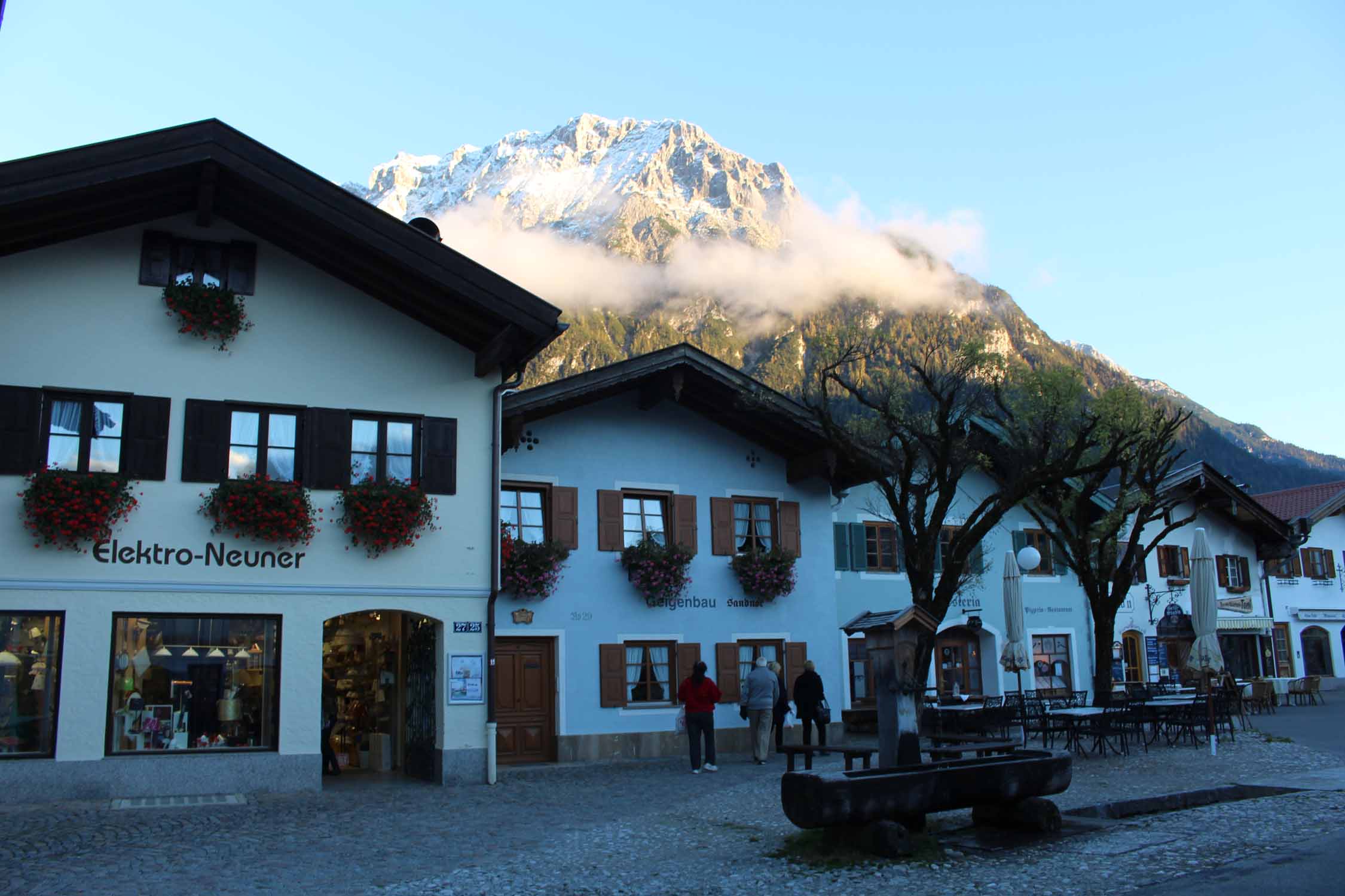 Mittenwald, maisons, Bavière