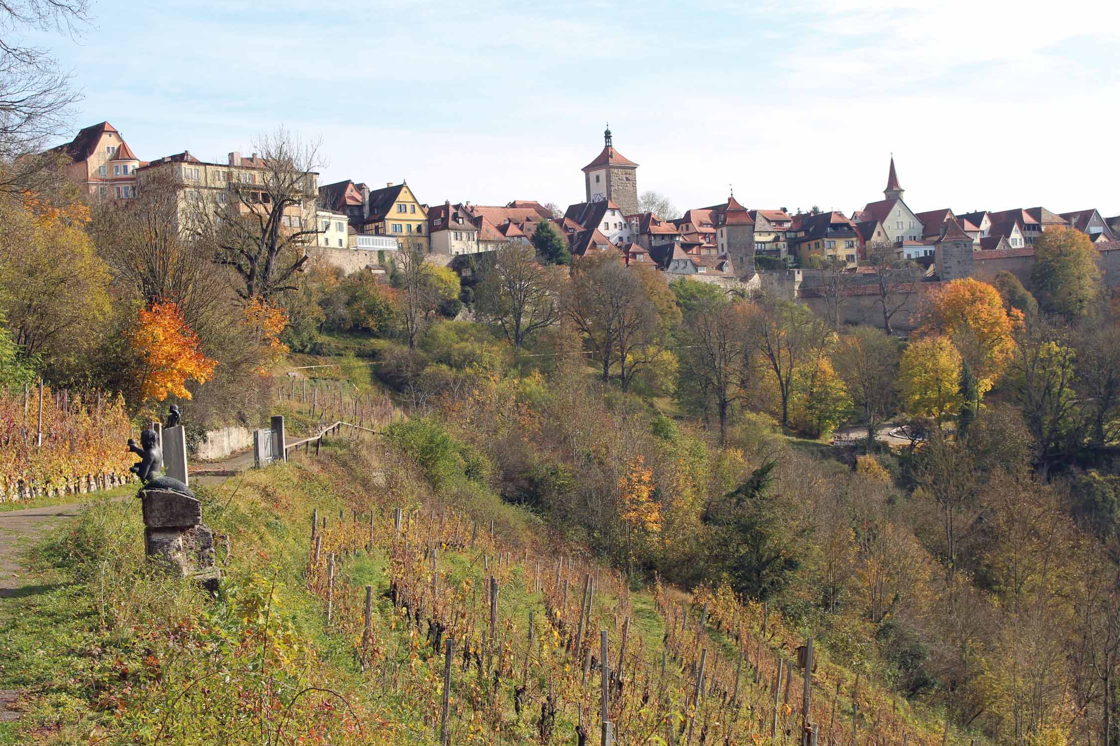 Rothenburg ob der Tauber, vignes