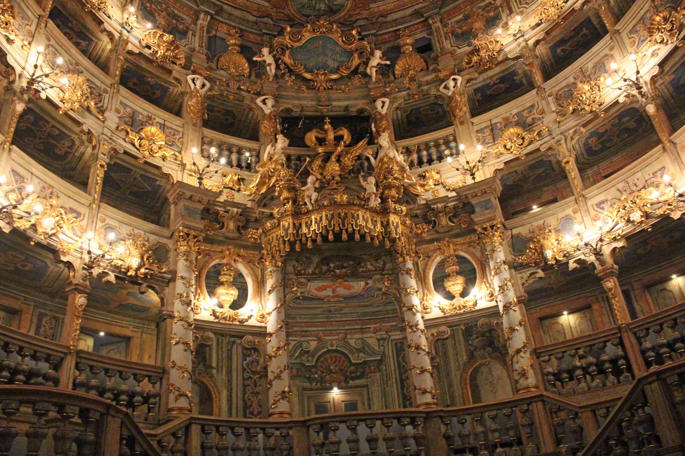 Bayreuth, Opéra des Margraves, décoration