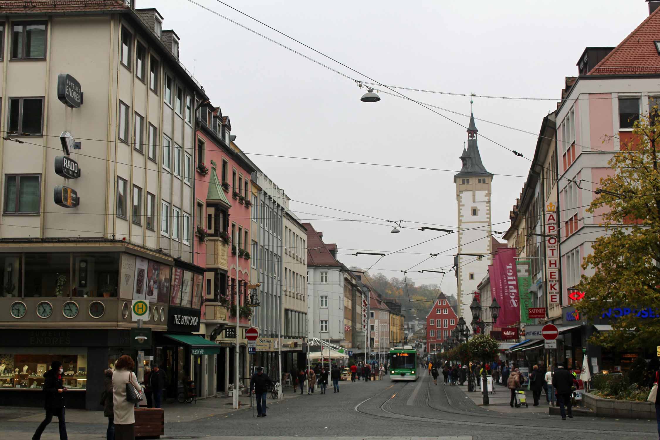 Wurtzbourg, rue commerçante Domstrasse