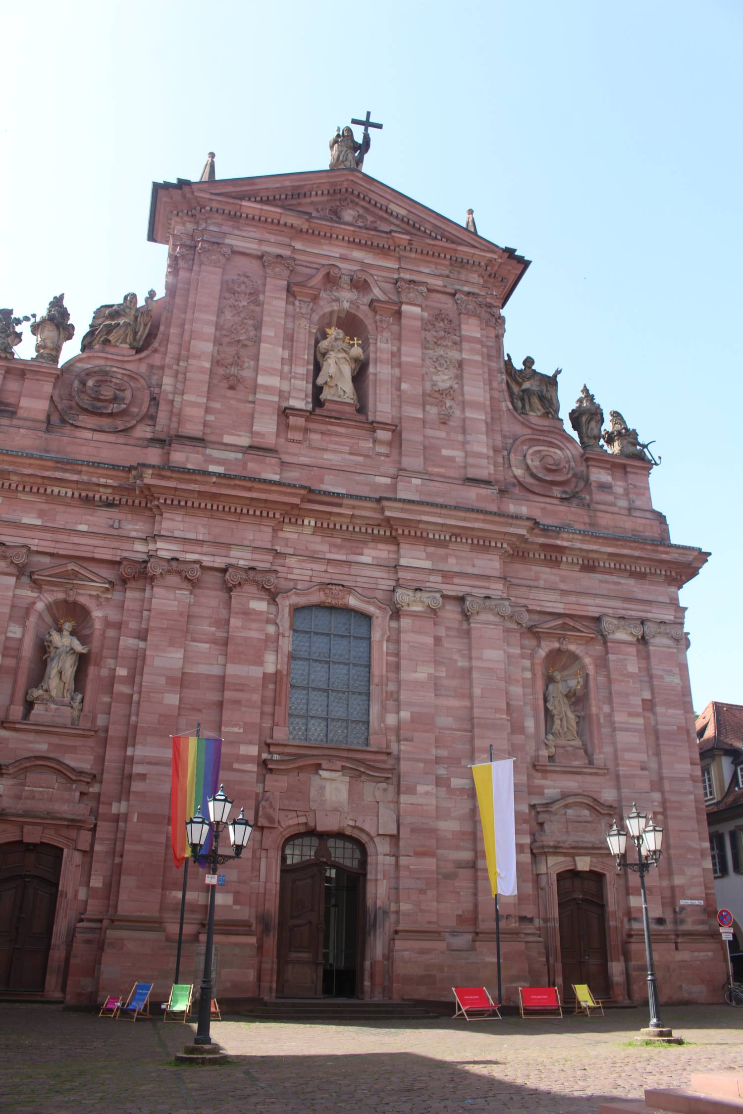 Heidelberg, &eacute;glise des J&eacute;suites, fa&ccedil;ade