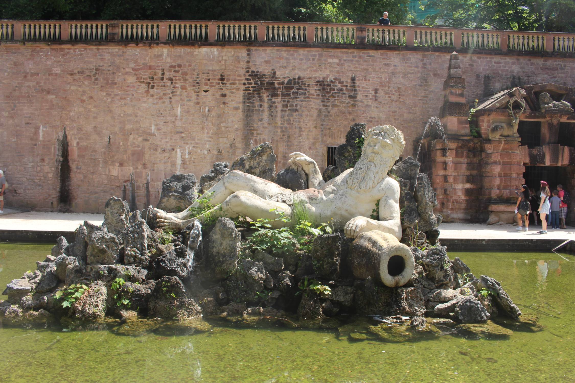 Heidelberg, ch&acirc;teau, P&egrave;re Rhin