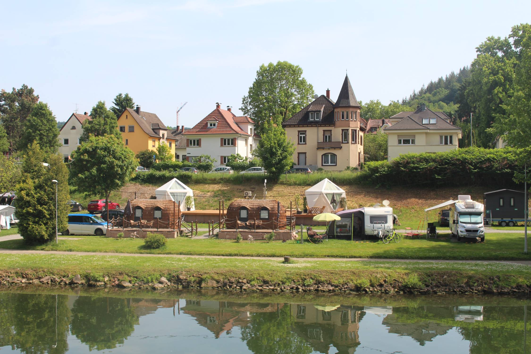 Heidelberg, camping, Neckar