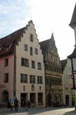 Maisons &agrave; colombages de Rothenburg