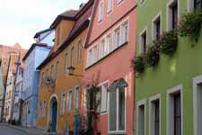 Maisons color&eacute;es de Rothenburg