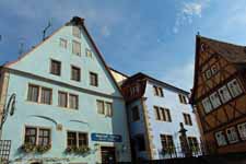 Maisons bleues de Rothenburg