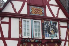 Fa&ccedil;ade &agrave; colombages de Rhens