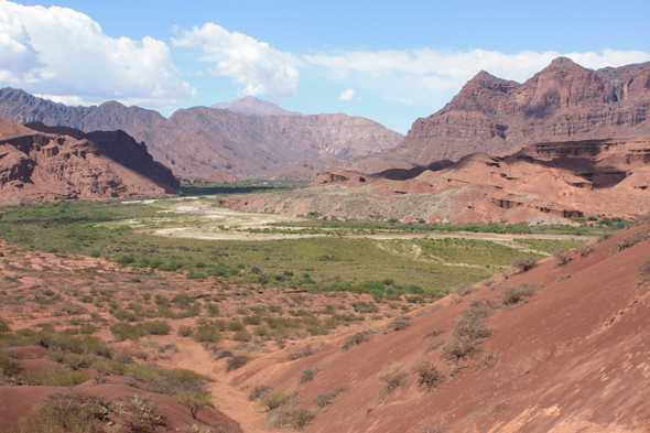 Quebrada de la Conchas, vue