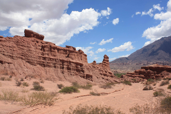 Quebrada de la Conchas, vue, Argentine