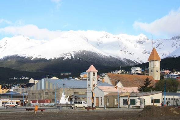 L'avenue commerçante de Ushuaia