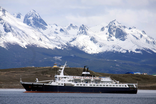 Un bateau dans le canal de Beagle, Ushuaia