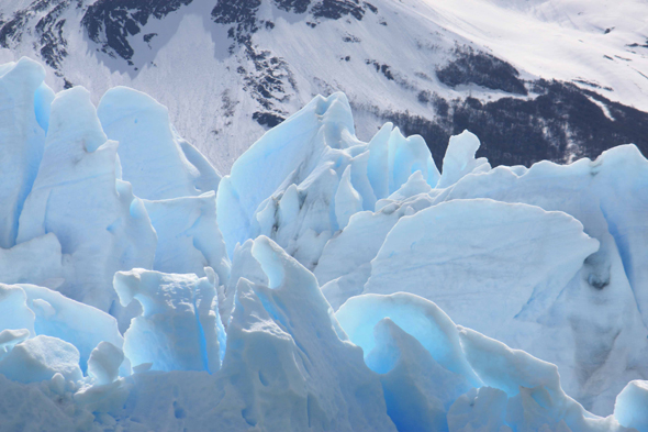 Perito Moreno, Argentine, glace bleue