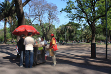 Jus d'orange au Parque Lezama