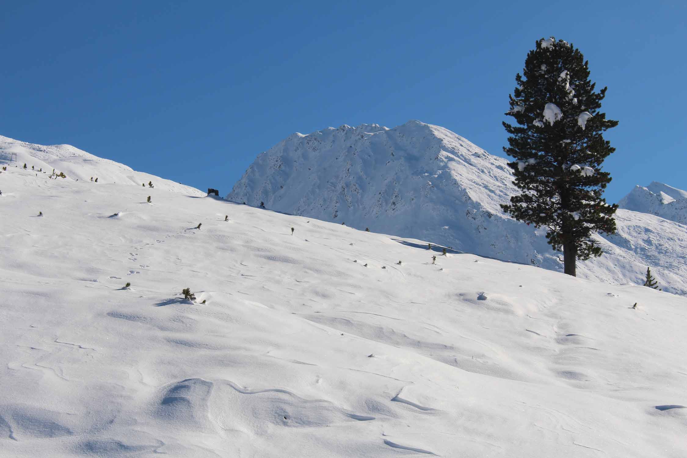 Neige dans la vallée de l'Otztal