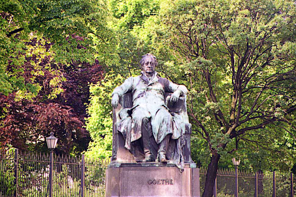 Vienne, la statue de Goethe