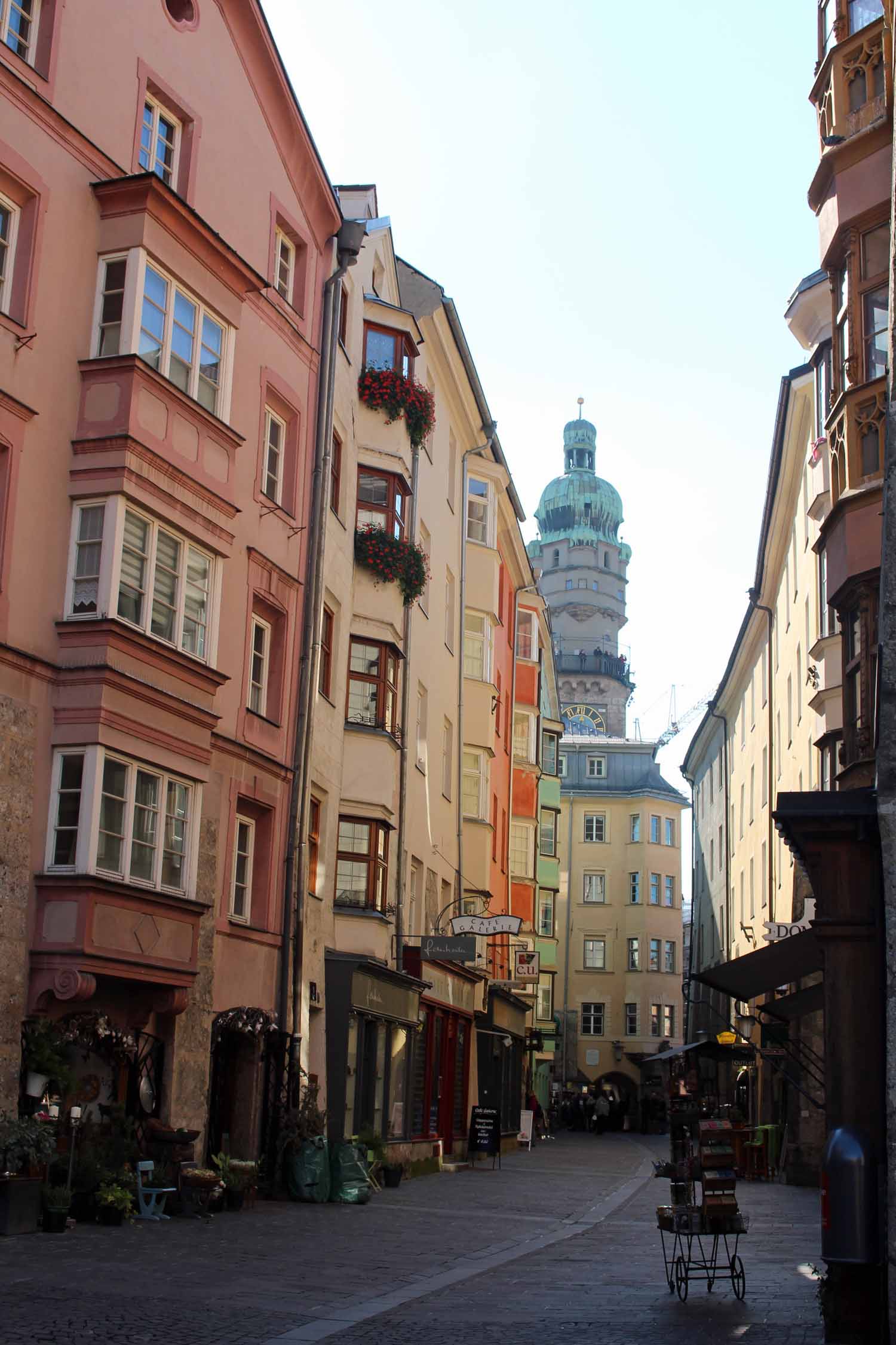 Innsbruck, Herzog Friedrich, façades colorées