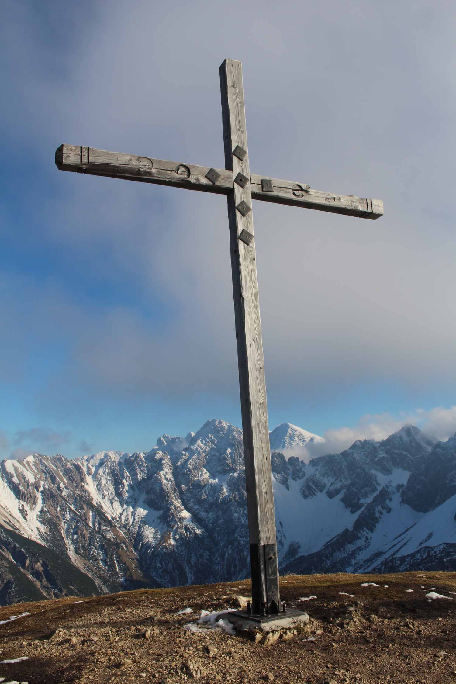 La croix de Seefelder Joch