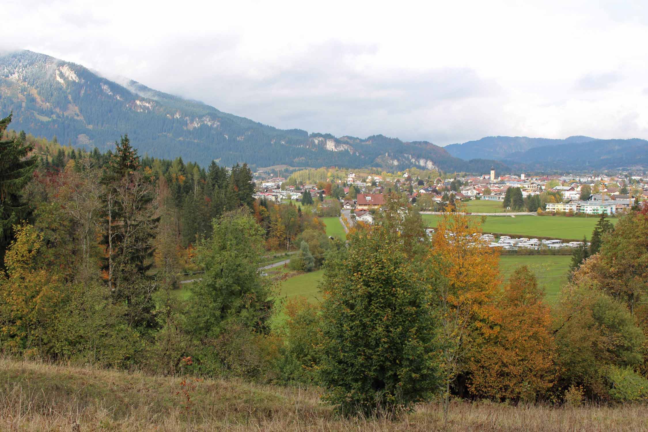 La ville de Reutte au Tyrol