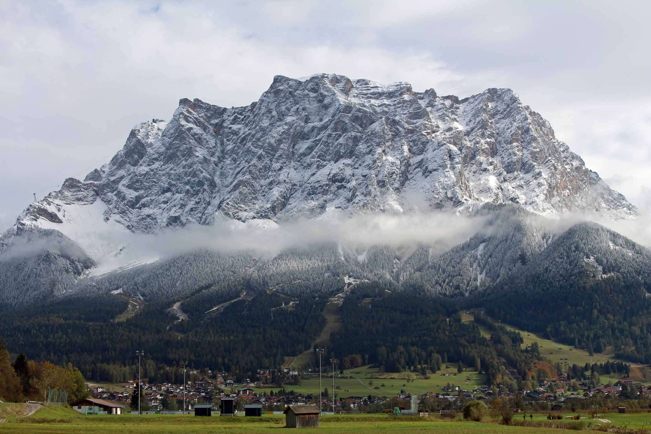 La Zugspitze vue d'Ehrwald