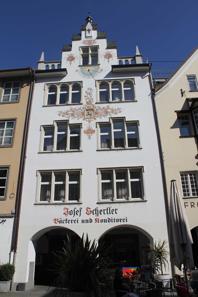 Une façade à Feldkirch, Autriche