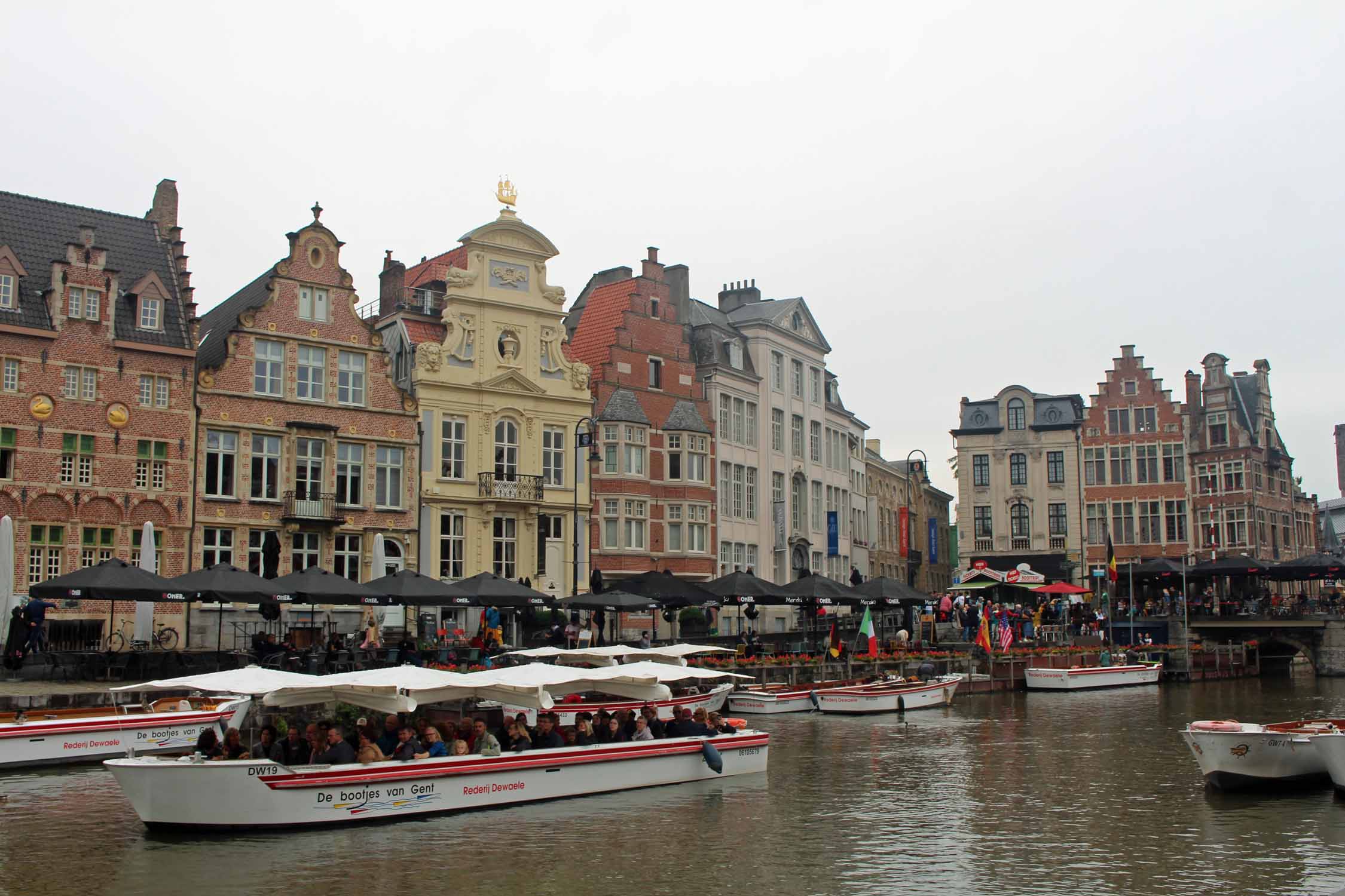 Gand,  Le Quai aux Herbes - Graslei