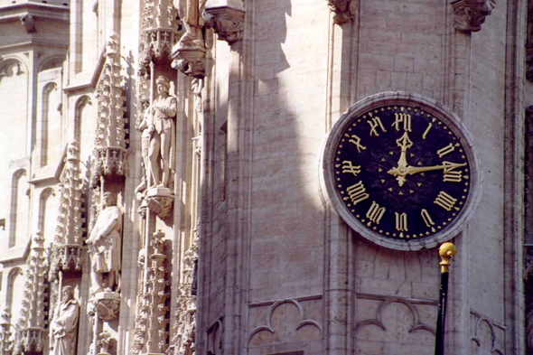 L'horloge de l'Hôtel de Ville de Bruxelles