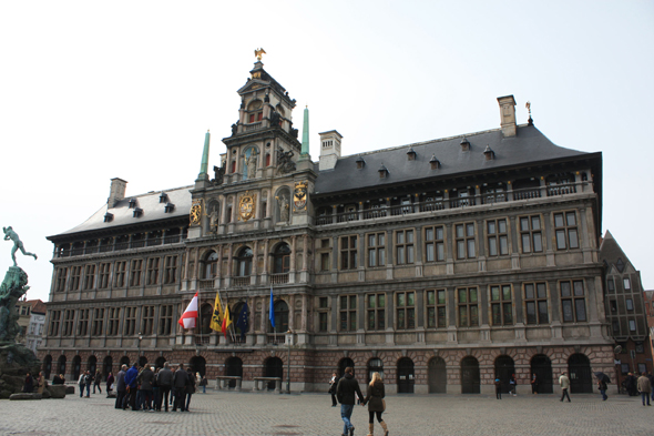 Anvers, le bâtiment de l'hôtel de ville