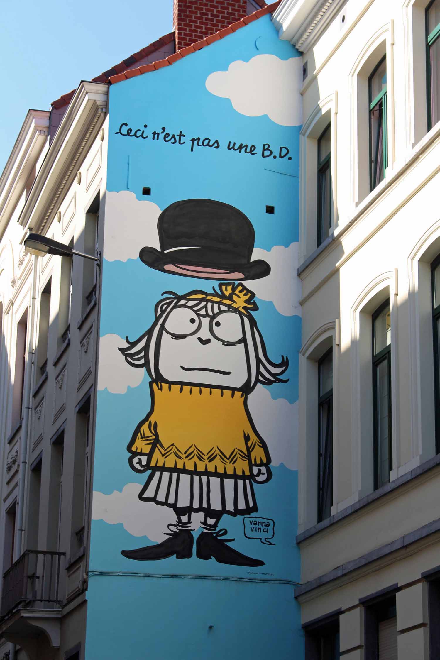 Bruxelles, bande dessinée, mur