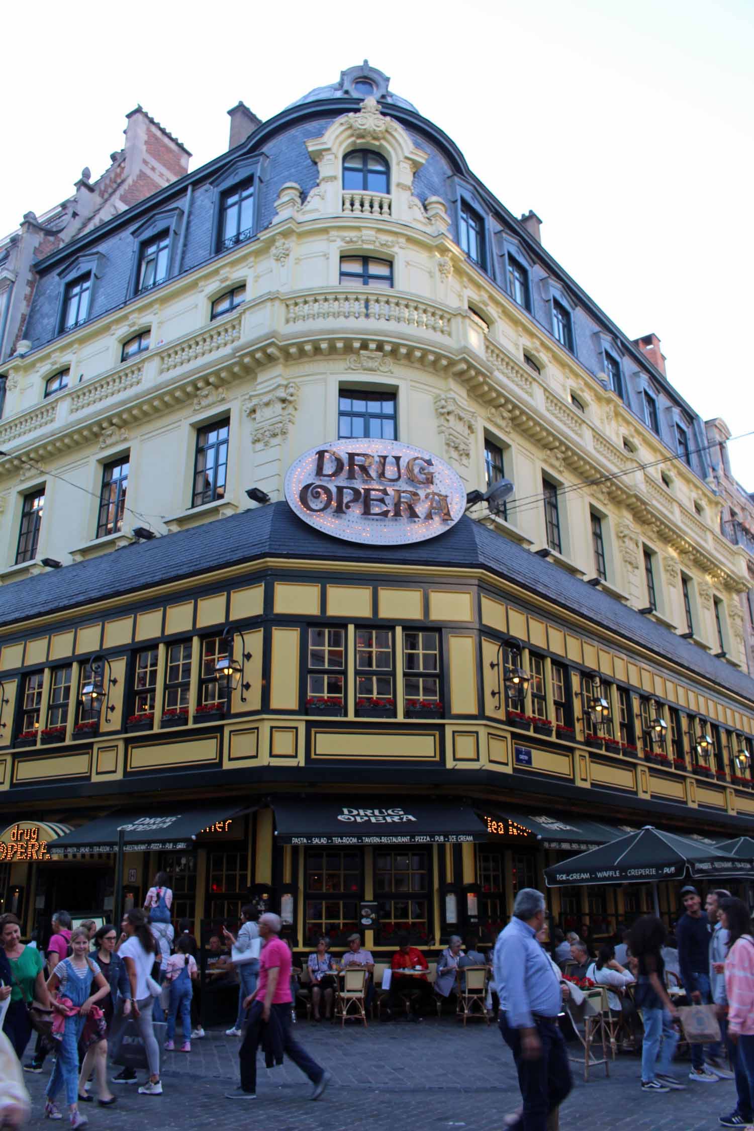 Bruxelles, façade, brasserie