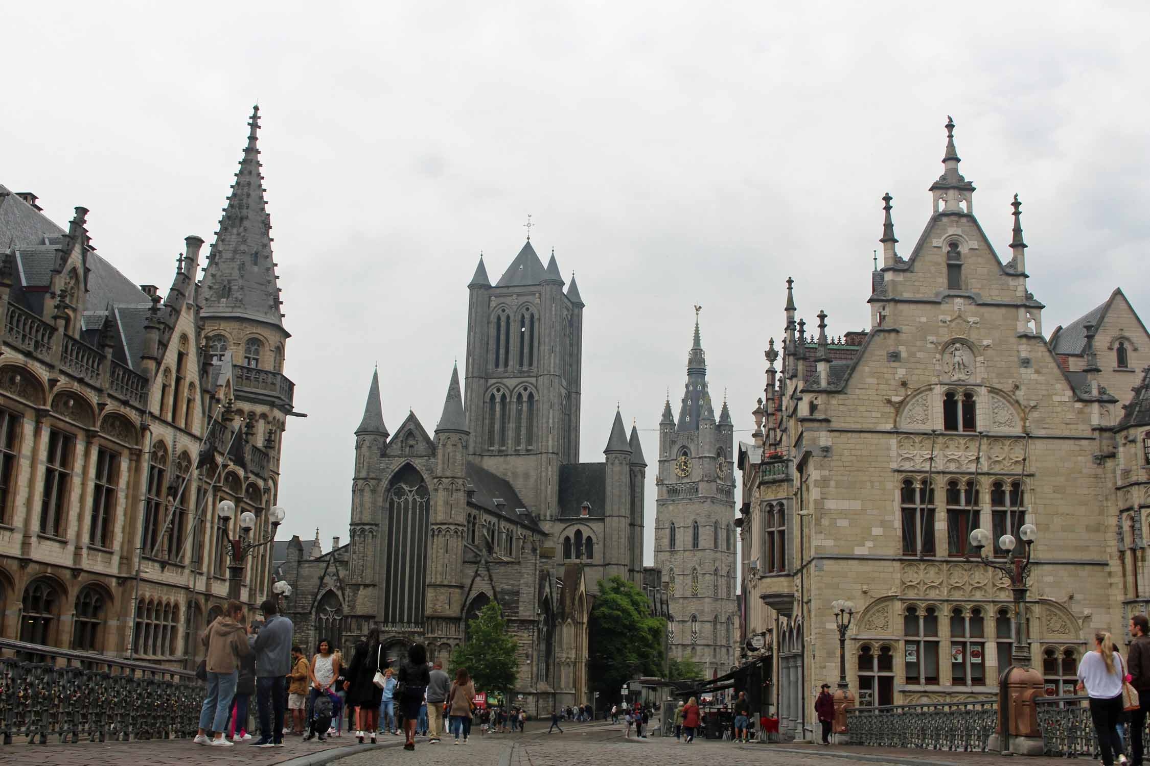 Gand, rue Sint Michielshelling, vieux centre ville