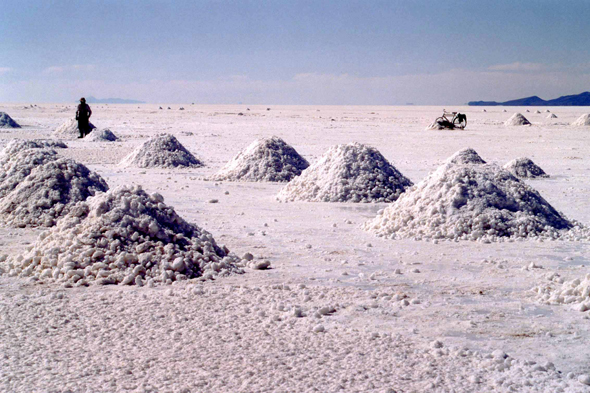 Salar de Uyuni, récolte de sel