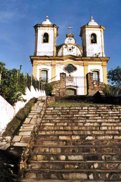 Brésil, Ouro Preto, église SF de Paula
