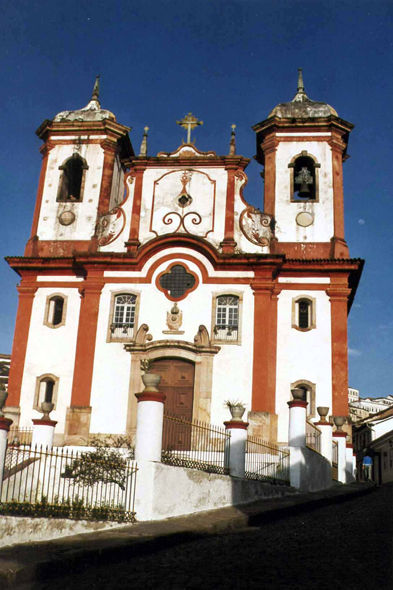 Brésil, Ouro Preto, la cathédrale Antonio Dias