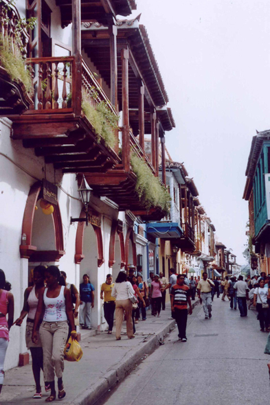 Rue colorée, Carthagène