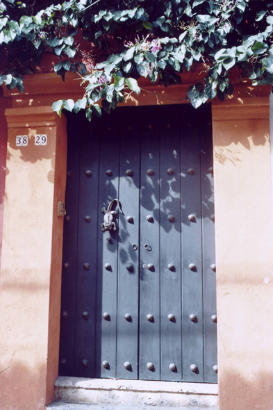 Carthagène, porte, Colombie