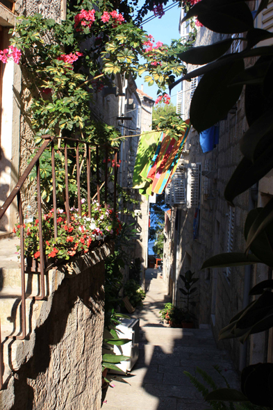 Croatie, Korcula, ruelle